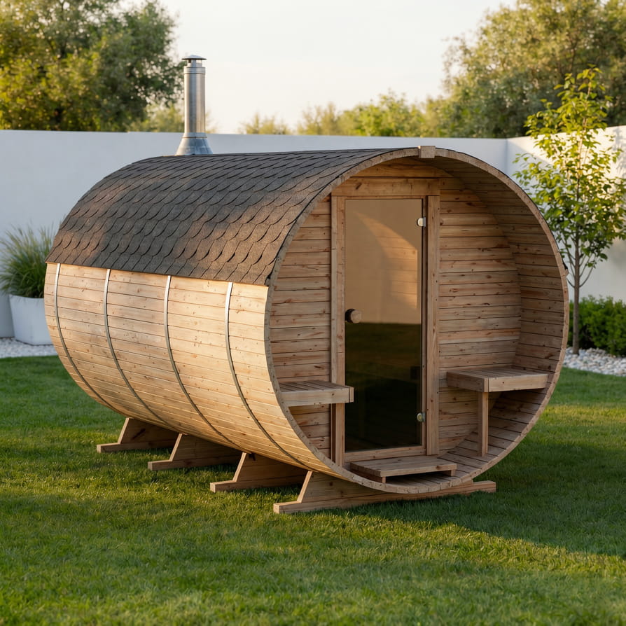 Beczka 340 — piec na drewno